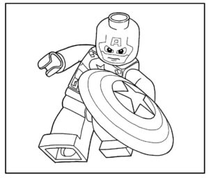 Desenho de Capitão América Desenho Colorir Imprimir 69