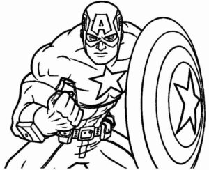 Desenho de Capitão América Desenho Colorir Imprimir 72