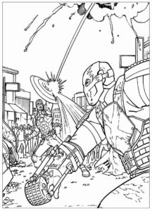Desenho de Capitão América Desenho Colorir Imprimir 75