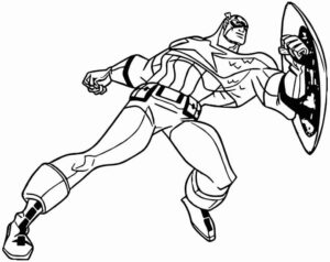 Desenho de Capitão América Desenho Colorir Imprimir 76