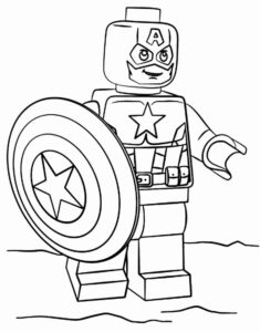 Desenho de Capitão América Desenho Colorir Imprimir 77