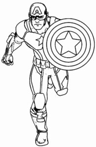Desenho de Capitão América Desenho Colorir Imprimir 83