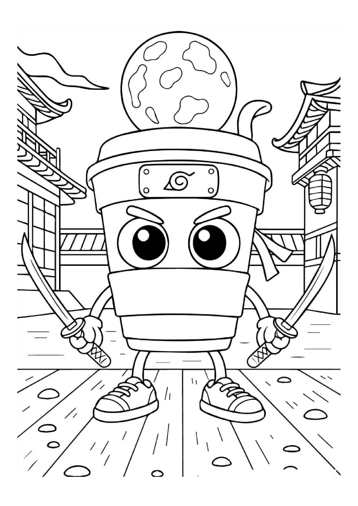 Desenho de Capuccino Assassino 1 Of 1