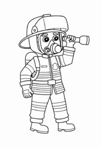 Desenho de Desenho De Bombeiro