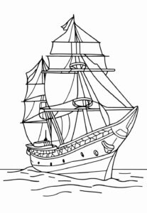 Desenho de Desenho De Navio