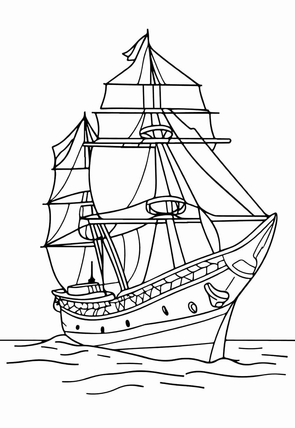 Desenho de Desenho De Navio