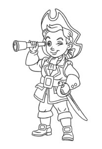 Desenho de Desenho De Pirata Para Pintar