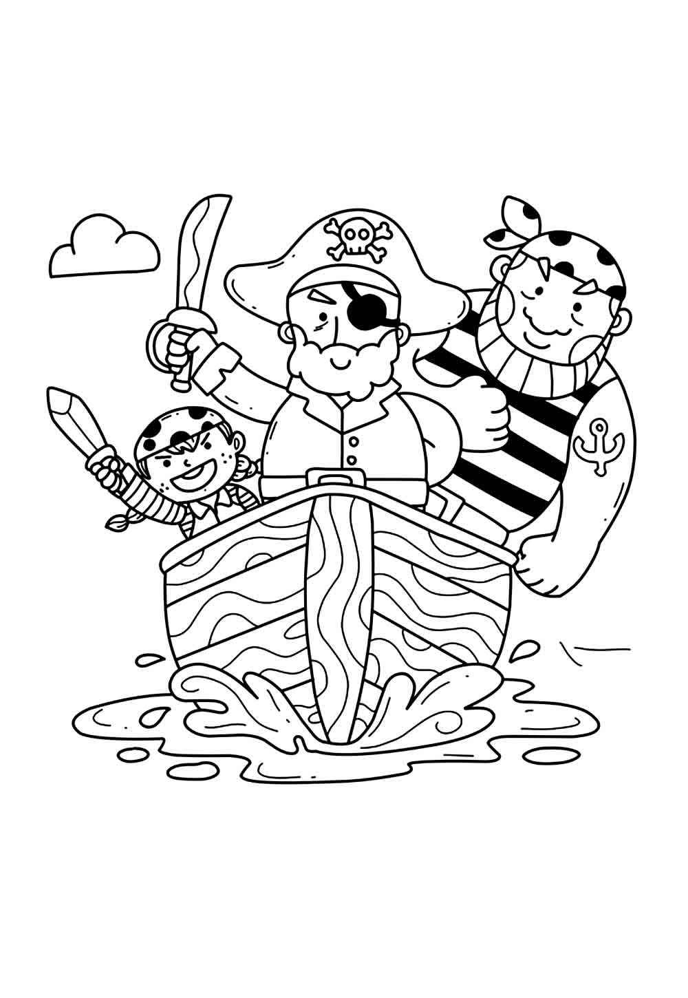 Desenho de Desenhos Pirata Colorir