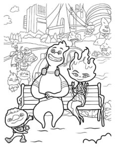 Desenho de Elementos Desenho Colorir Imprimir 07