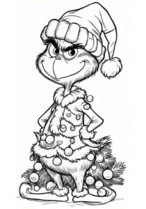 Desenho de Grinch Desenho Colorir Imprimir 01