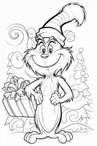 Desenho de Grinch Desenho Colorir Imprimir 03
