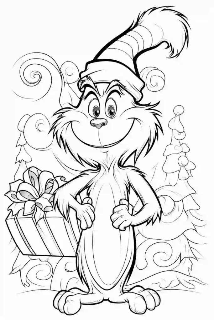 Desenho de Grinch Desenho Colorir Imprimir 03