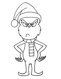 Desenho de Grinch Desenho Colorir Imprimir 07