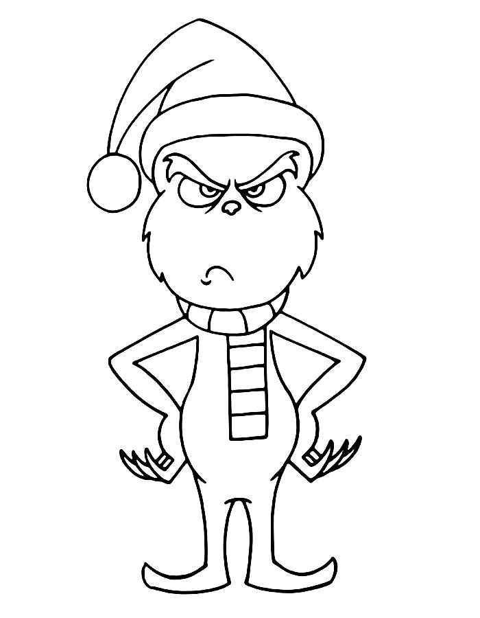 Desenho de Grinch Desenho Colorir Imprimir 07