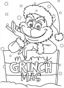 Desenho de Grinch Desenho Colorir Imprimir 09