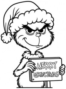 Desenho de Grinch Desenho Colorir Imprimir 14