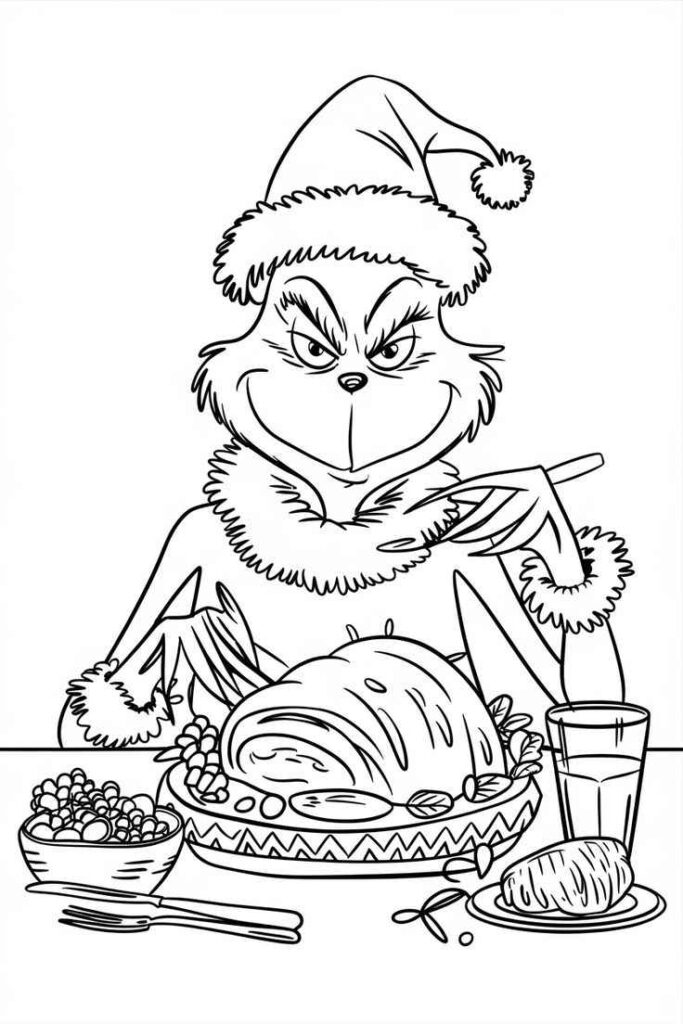 Desenhos do Grinch para Imprimir e Colorir