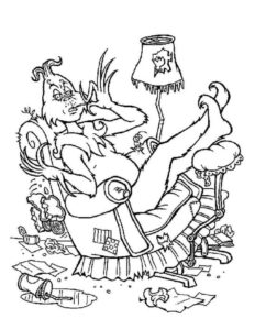Desenho de Grinch Desenho Colorir Imprimir 34