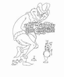 Desenho de Grinch Desenho Colorir Imprimir 48