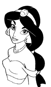 Desenho de Jasmine Desenho Colorir Imprimir 02