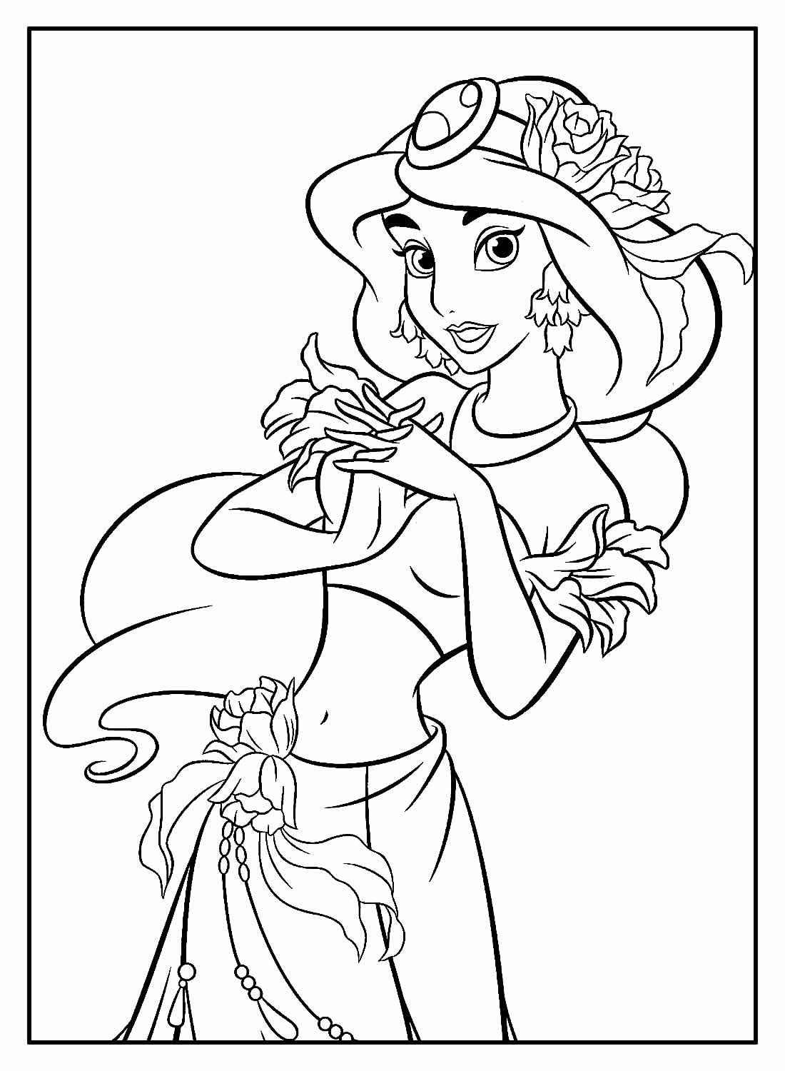 Desenho de Jasmine Desenho Colorir Imprimir 07