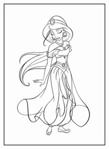 Desenho de Jasmine Desenho Colorir Imprimir 10