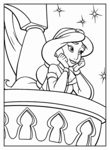 Desenho de Jasmine Desenho Colorir Imprimir 13