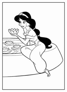 Desenho de Jasmine Desenho Colorir Imprimir 15