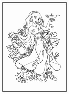Desenho de Jasmine Desenho Colorir Imprimir 18