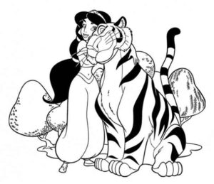 Desenho de Jasmine Desenho Colorir Imprimir 22