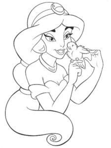 Desenho de Jasmine Desenho Colorir Imprimir 27