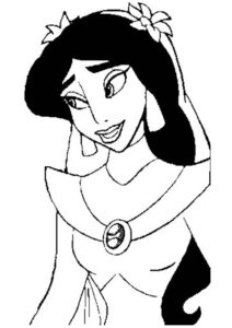 Desenho de Jasmine Desenho Colorir Imprimir 28