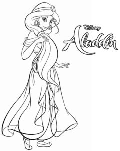 Desenho de Jasmine Desenho Colorir Imprimir 32
