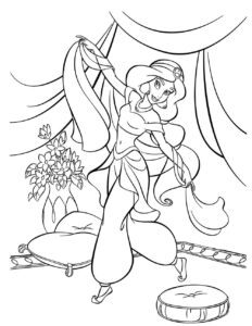 Desenho de Jasmine Desenho Colorir Imprimir 33