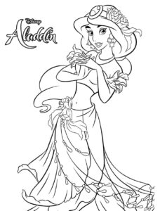 Desenho de Jasmine Desenho Colorir Imprimir 34