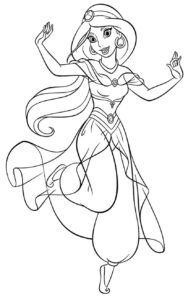 Desenho de Jasmine Desenho Colorir Imprimir 36