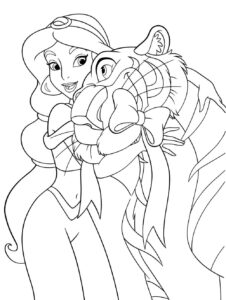 Desenho de Jasmine Desenho Colorir Imprimir 37