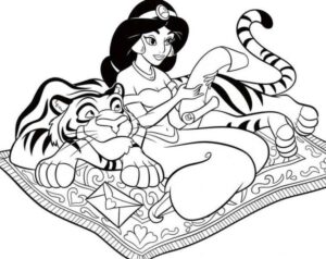Desenho de Jasmine Desenho Colorir Imprimir 41