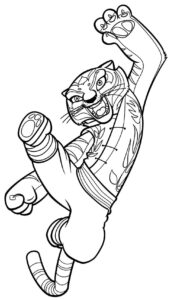 Desenho de Kung Fu Panda Desenho Colorir Imprimir 01