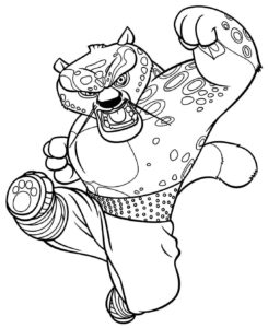 Desenho de Kung Fu Panda Desenho Colorir Imprimir 02
