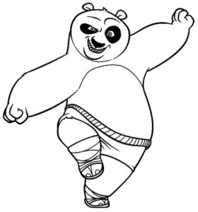 Desenho de Kung Fu Panda Desenho Colorir Imprimir 03