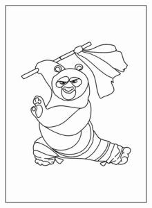 Desenho de Kung Fu Panda Desenho Colorir Imprimir 04