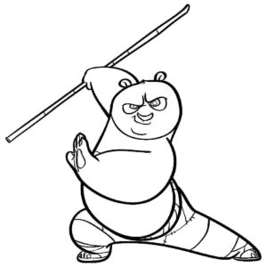 Desenho de Kung Fu Panda Desenho Colorir Imprimir 07