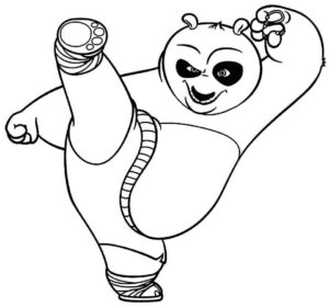 Desenho de Kung Fu Panda Desenho Colorir Imprimir 09