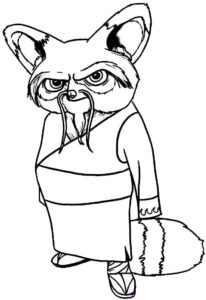 Desenho de Kung Fu Panda Desenho Colorir Imprimir 10