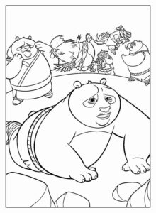 Desenho de Kung Fu Panda Desenho Colorir Imprimir 11