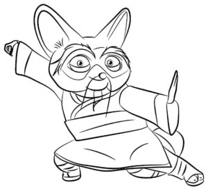 Desenho de Kung Fu Panda Desenho Colorir Imprimir 17