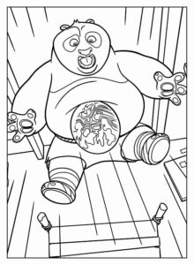 Desenho de Kung Fu Panda Desenho Colorir Imprimir 19
