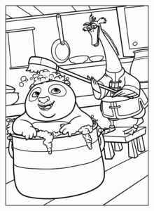 Desenho de Kung Fu Panda Desenho Colorir Imprimir 20