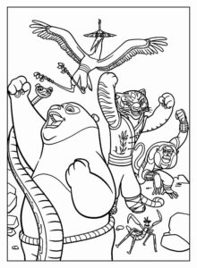 Desenho de Kung Fu Panda Desenho Colorir Imprimir 22